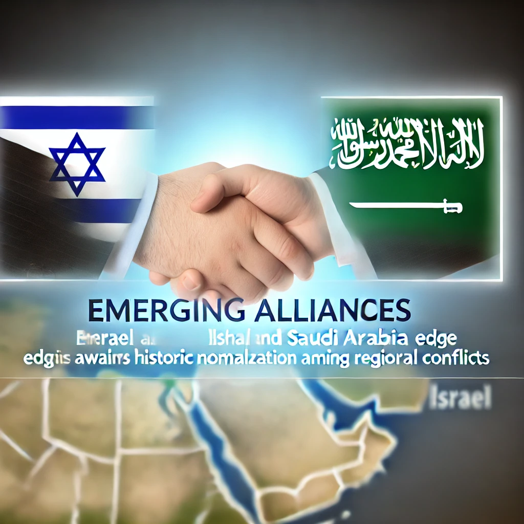 handshake between an Israeli and a Saudi